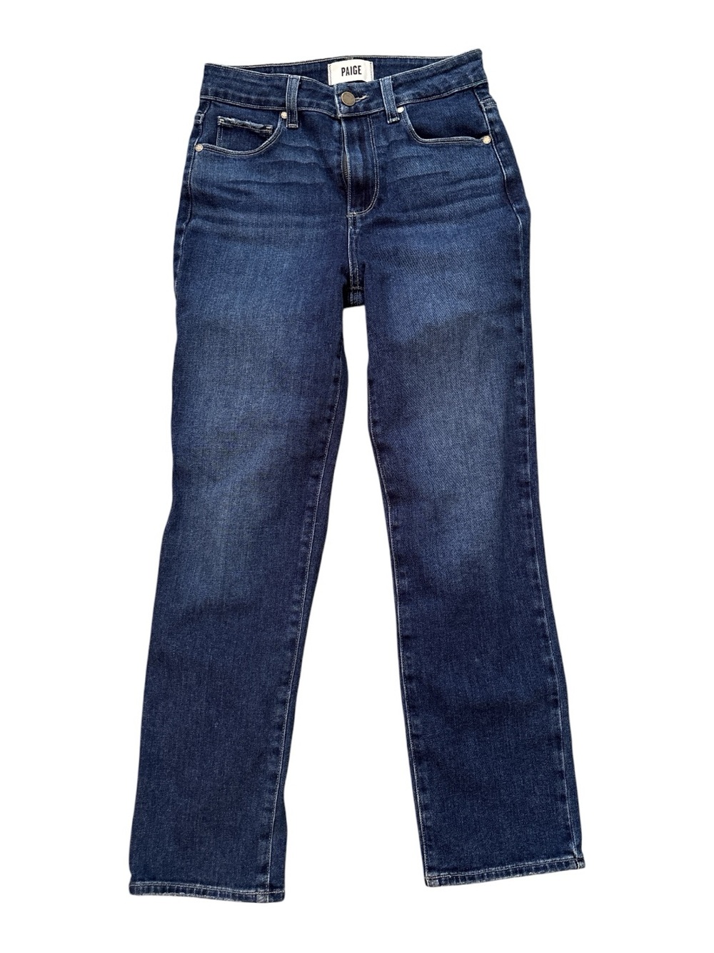 PAIGE Premium Sarah Straight Ankle Women's Dark Indigo Straight Leg Jeans